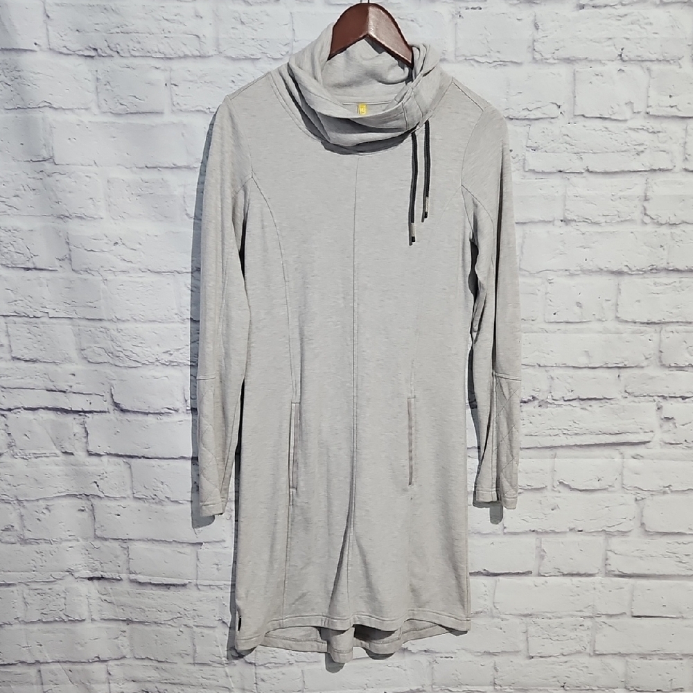 Lole Light Gray Long Sleeve Cowl Neck Tunic
